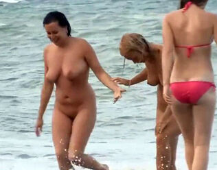 Naked beach immense knockers