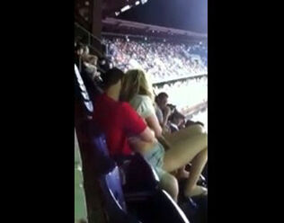 Public intercourse in stadium during football match